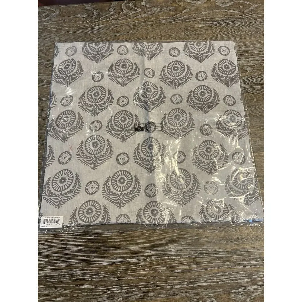 NWT Serena‎ & Lily Pillow Cover (20” SQ) Gray 100% Linen